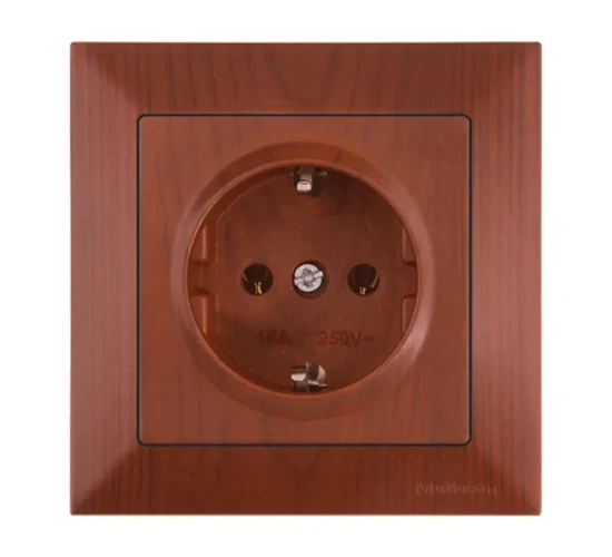 Контакт шуко единичен 16А череша Candela Mutlusan.png